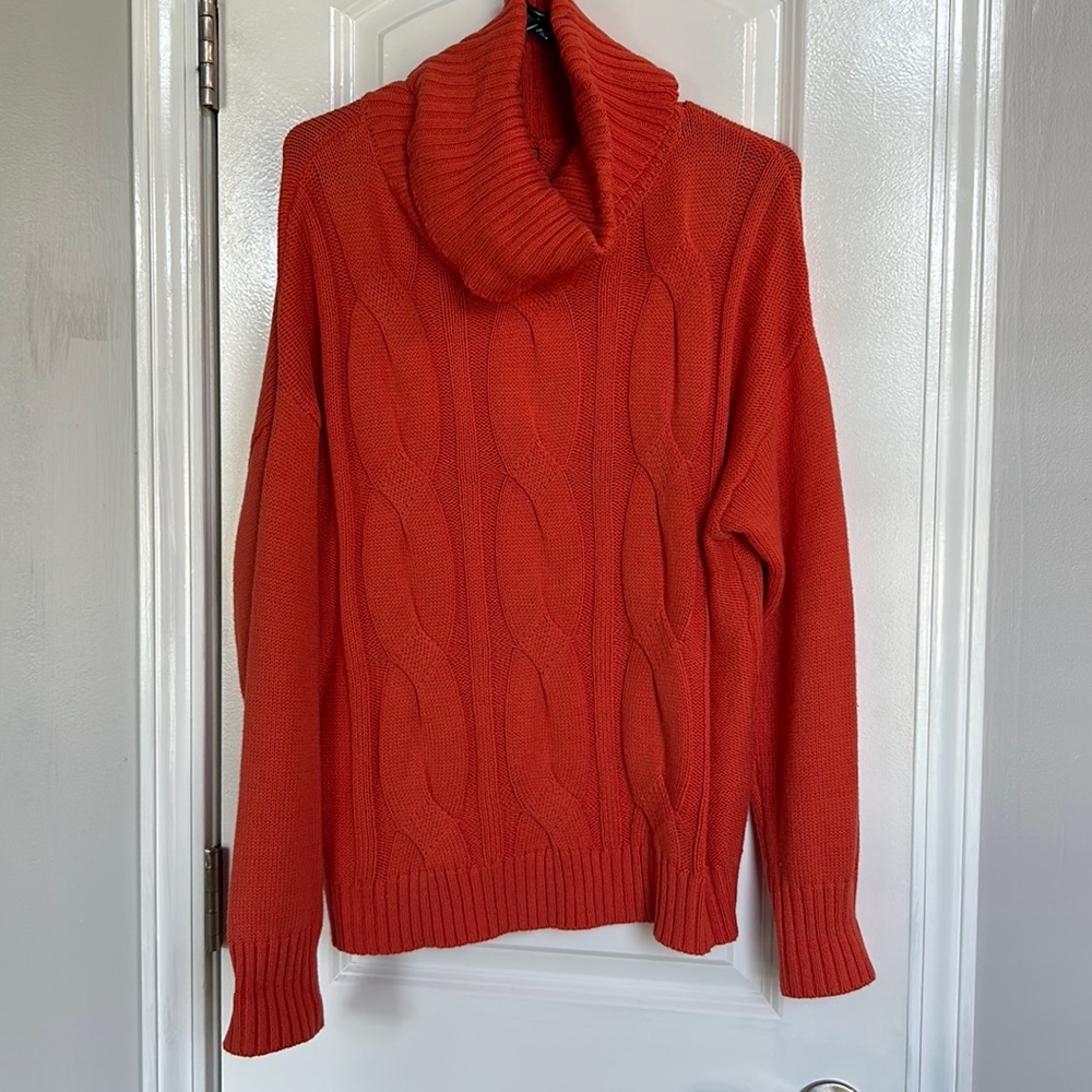 Oversized Orange Sweater, wore once, Medium